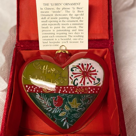 Pier 1 Glass Ornaments with Hangers. Both in original boxes. - Picture 6 of 6